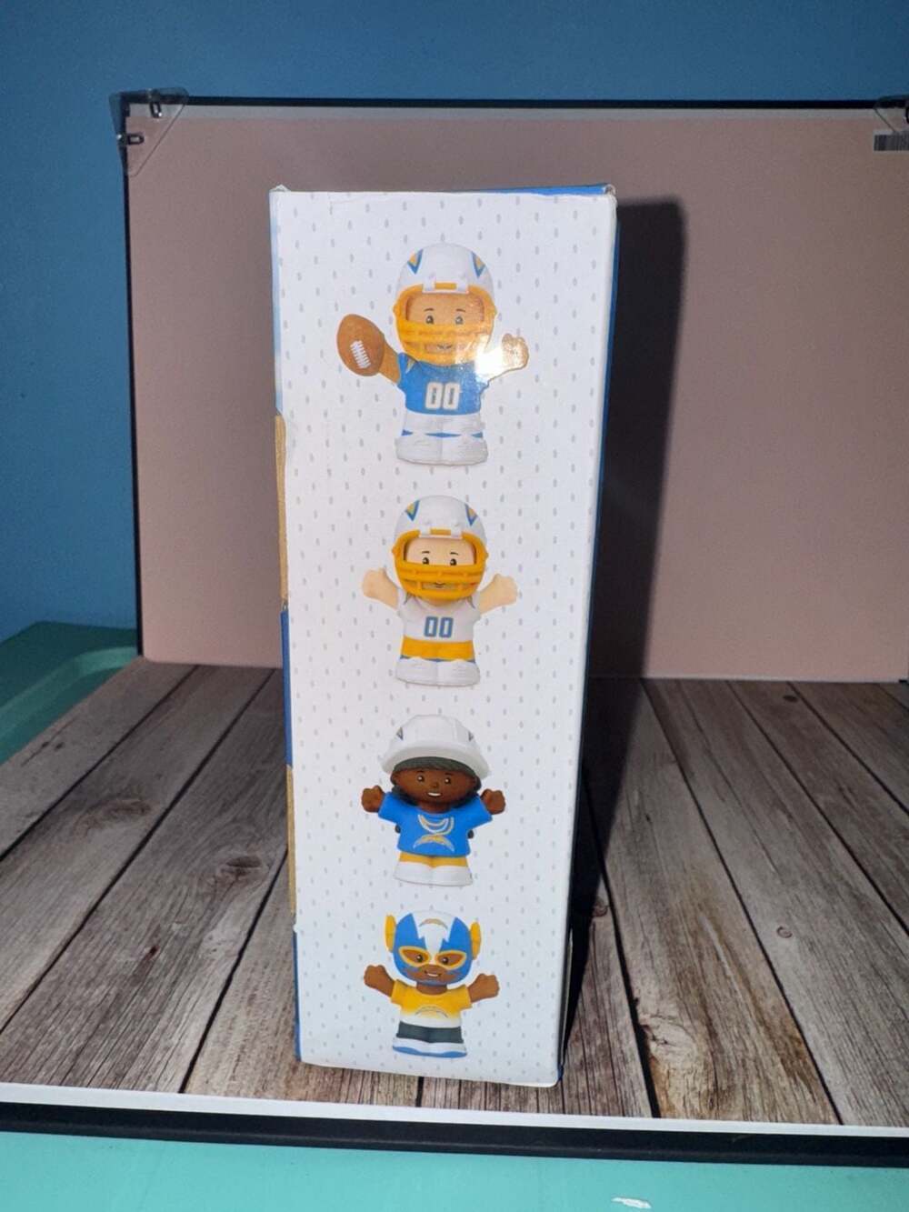 Fisher-Price Little People Collector NFL Los Angeles Chargers 4-Pack Set - Picture 4 of 4